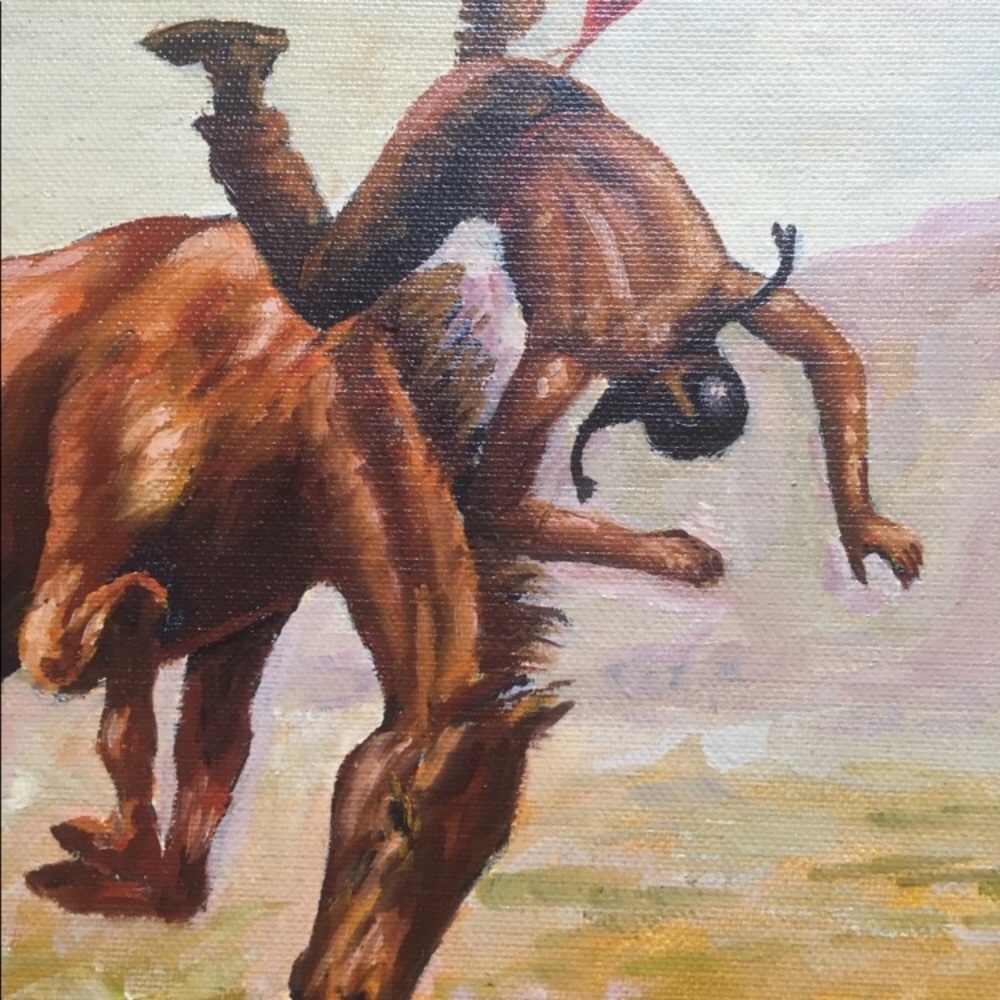Joseph Caggiano Oil on Canvas Board 12”x16” INDIAN